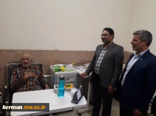 دیدار صمیمانه مسئولان دانشگاه فنی و حرفه‌ای استان کرمان با جانبازان آسایشگاه شرکت سنگ آهن گوهر زمین کرمان 2