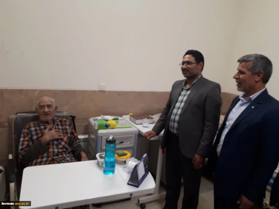 دیدار صمیمانه مسئولان دانشگاه فنی و حرفه‌ای استان کرمان با جانبازان آسایشگاه شرکت سنگ آهن گوهر زمین کرمان 2