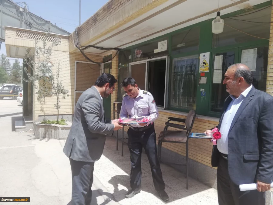 تقدیر از پرسنل حراست دانشکده فنی و حرفه ای شهید چمران کرمان 6