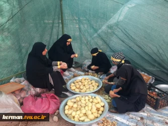 برپایی موکب خدمات رسانی آموزشکده فنی و حرفه ای پسران و دختران بم در چهارمین سالگرد شهادت سردار سپهبد شهید حاج قاسم سلیمانی