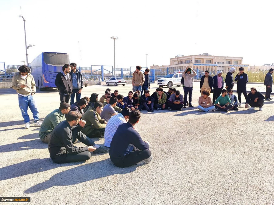 بازدید کاروان راهیان نور دانشجویان دانشگاه ملی مهارت واحد استان کرمان  از مناطق عملیاتی دفاع مقدس 3
