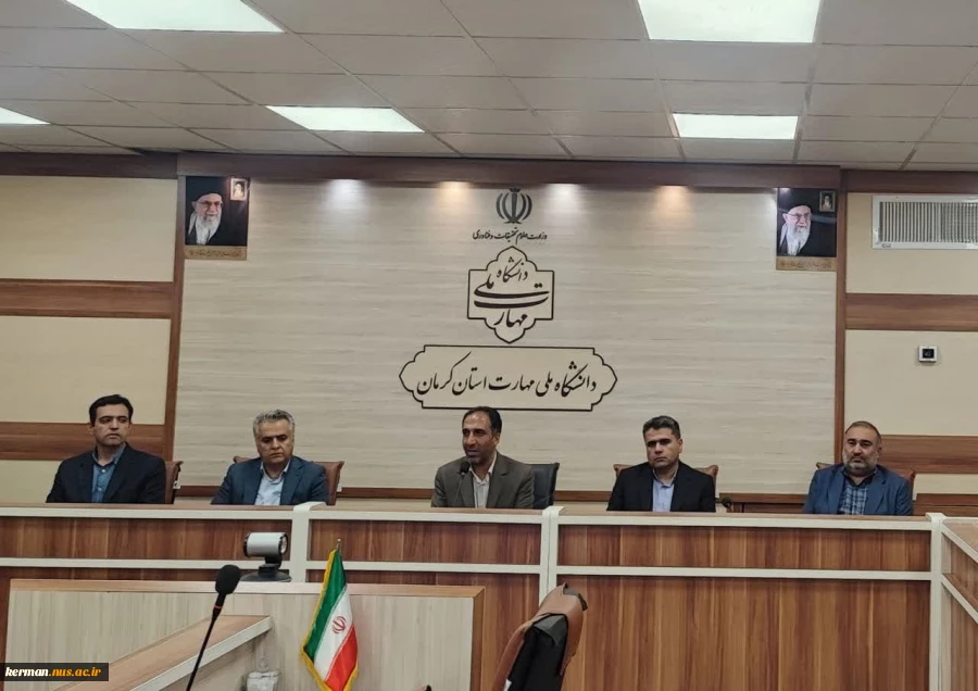آئین معارفه معاون آموزشی دانشگاه ملی مهارت واحد استان کرمان برگزار شد 2