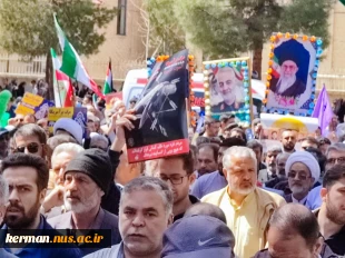 در آخرین جمعه ماه مبارک رمضان:
 حضور دانشگاهیان دانشگاه ملی مهارت واحد استان کرمان در راهپیمایی روز جهانی قدس 2