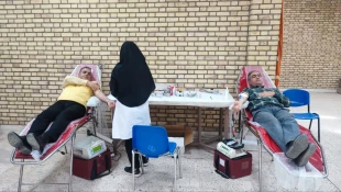 اهدای بیش از ۱۲ هزار cc خون دانشگاهیان دانشکده شهید چمران کرمان به بیماران نیازمند 5