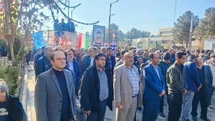 خروش مردم دیار کریمان در محکومیت جنایات اغتشاشگران 2