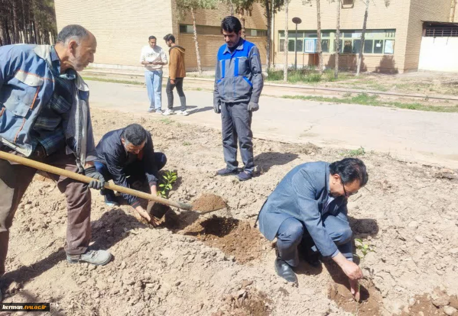 به یاد رهبر شهید انقلاب:
 غرس نهال توسط دانشگاهیان دانشگاه ملی مهارت واحد استان کرمان 2