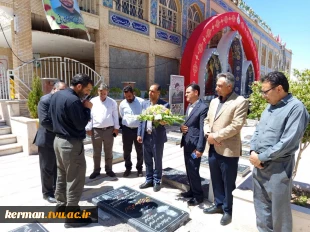 ادای احترام دانشگاهیان ملی مهارت واحد استانی کرمان به مقام شامخ شهدای جنگ تحمیلی سوم 2