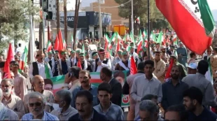 حضور معاون فرهنگی و دانشجویی دانشگاه ملی مهارت به همراه رئیس واحد استانی کرمان در رزمایش اقتدار جان‌ فدا 6