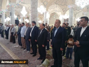 حضور دانشگاهیان دانشگاه ملی مهارت واحد استانی کرمان در آیین بزرگداشت واقعه ۲۴ مهر مسجد جامع کرمان 4